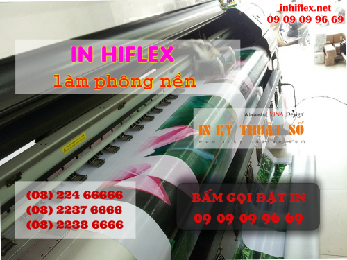 In hiflex làm phông nền cưới tại Công ty TNHH In Kỹ Thuật Số - Digital Printing
